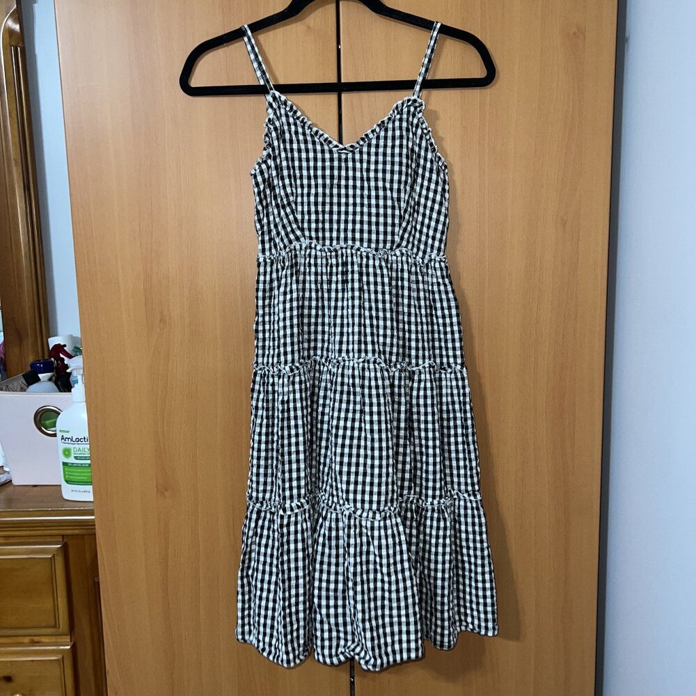 Gingham Midi Dress